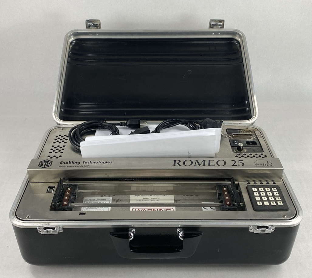 Enabling Technologies Co. Romeo 25 Brailler Power Tested