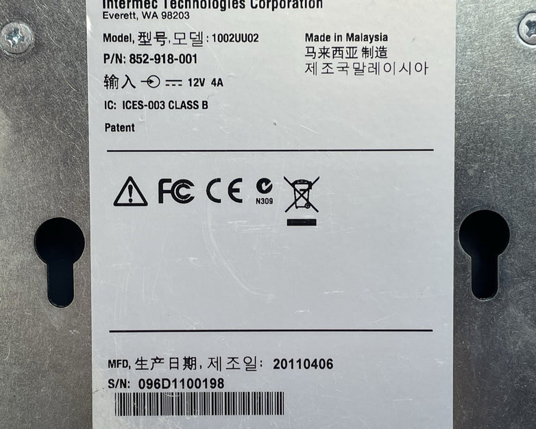 Intermec 1002UU02 Multidock Untested No Power Cord