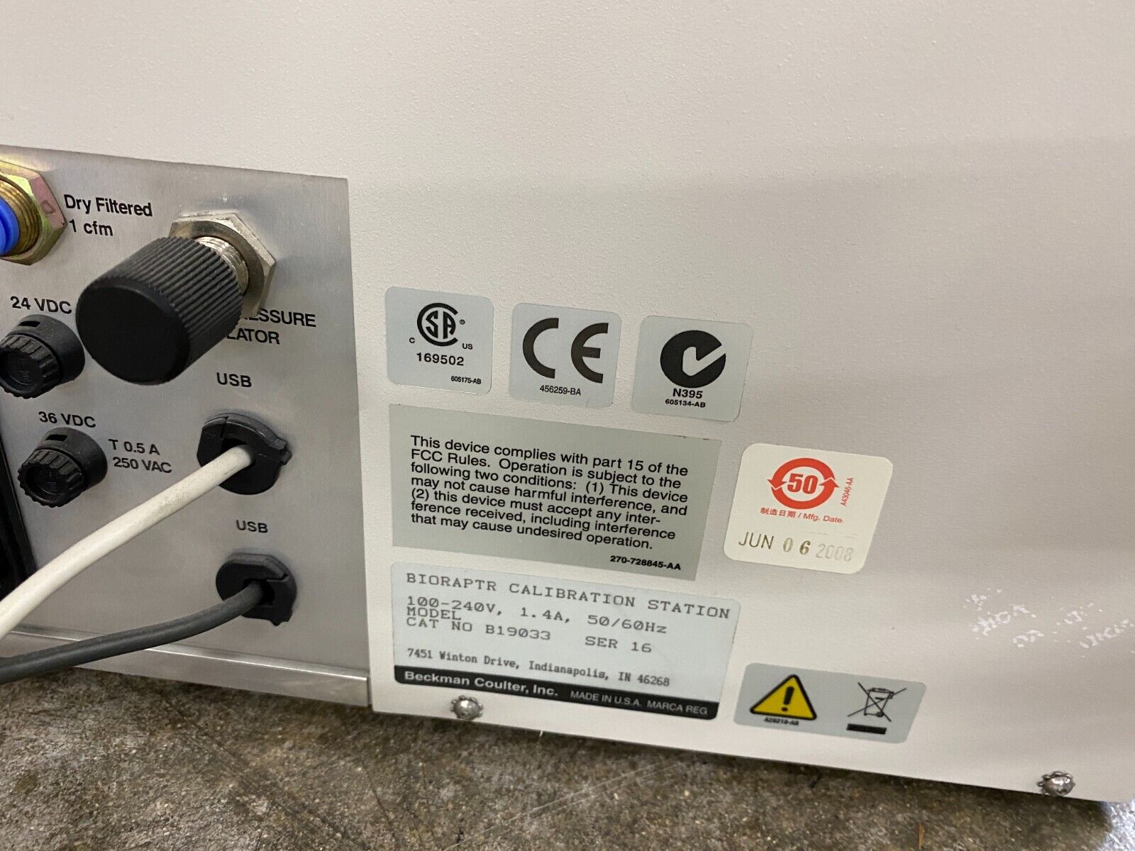 Beckman Coulter Bioraptr FRD Workstation B17954 w/ Calibration Station B19033