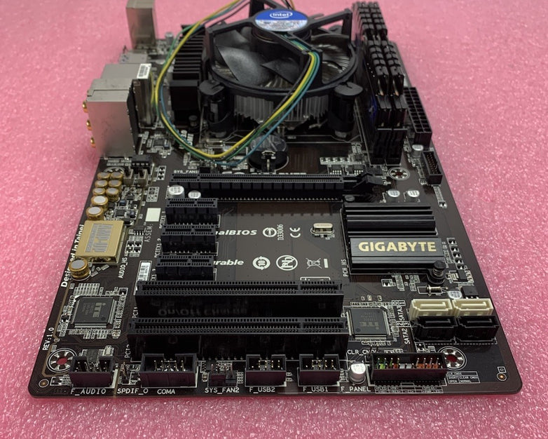 Gigabyte GA-H81.AMP-UP Motherboard Intel Pentium G3220 3.0GHz 8GB RAM w/ Shield