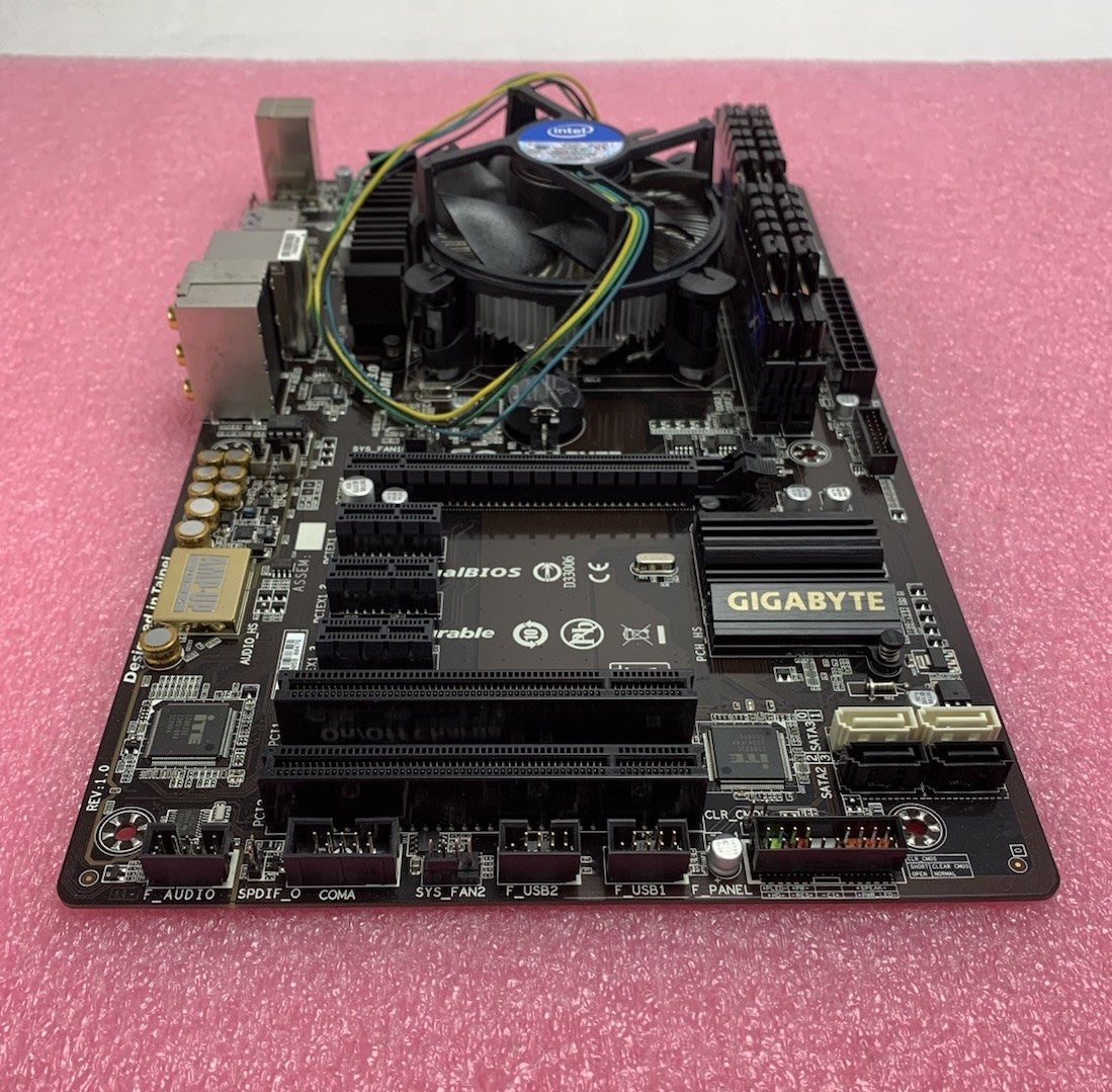 Gigabyte GA-H81.AMP-UP Motherboard Intel Pentium G3220 3.0GHz 8GB RAM w/ Shield1