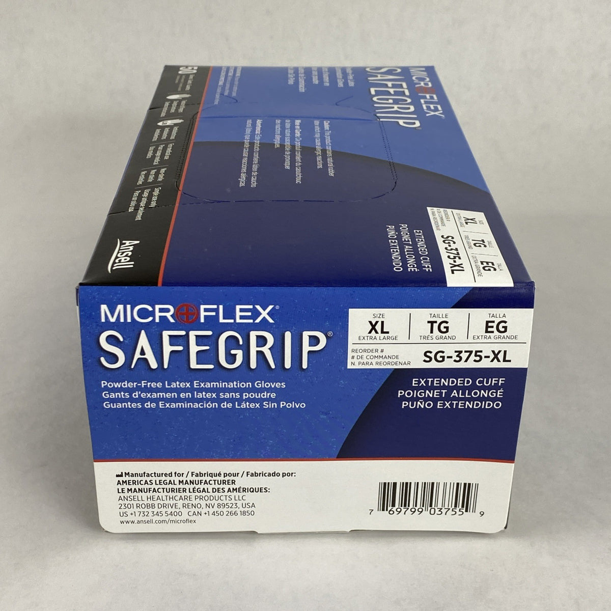 Ansell Microflex SafeGrip SG-375-XL Latex Exam Gloves Extra Large - 500 Count8
