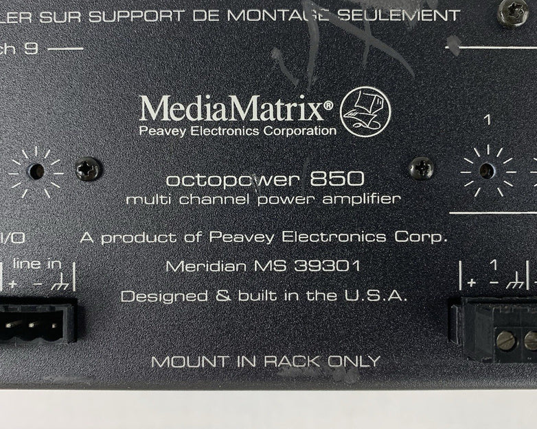 Peavey Electronics MediaMatrix Octopower 850 Multi Channel Power Amplifier