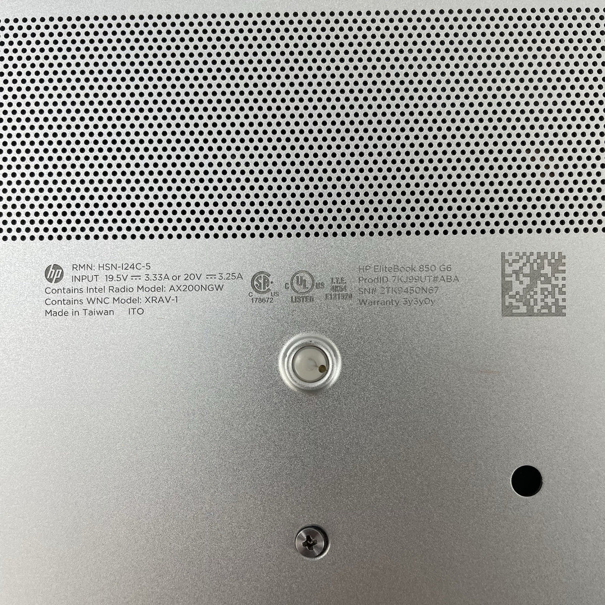 HP EliteBook 850 G6 15.6" i5-8365U 1.60 GHz 16 GB RAM No SSD/OS/AC/Batt16