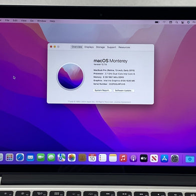 Apple MacBook Pro A1502 2015 Retina 13" 2.7GHz i5 8GB RAM 120GB SSD os12.7.6
