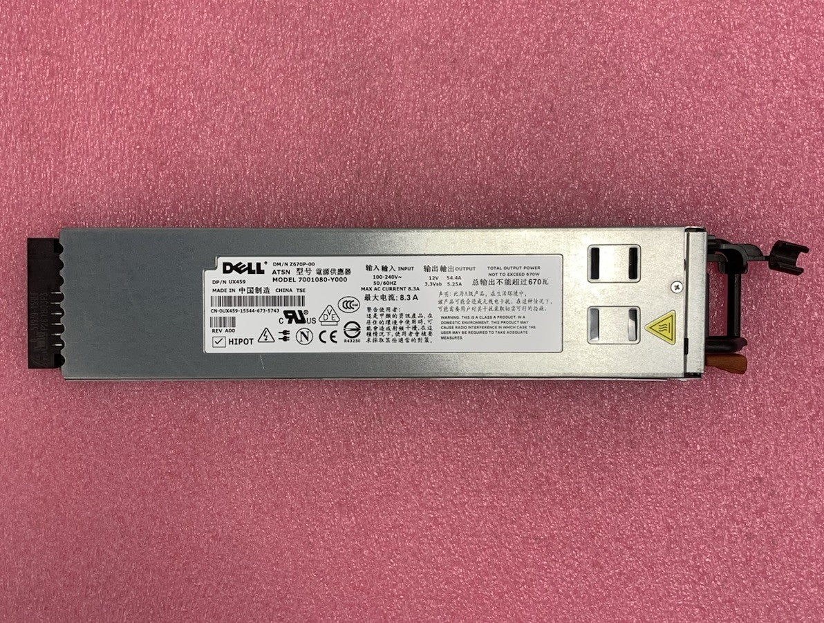 Dell PowerEdge UX459 7001080-Y000 670W Power Supply (Lot of 2)6