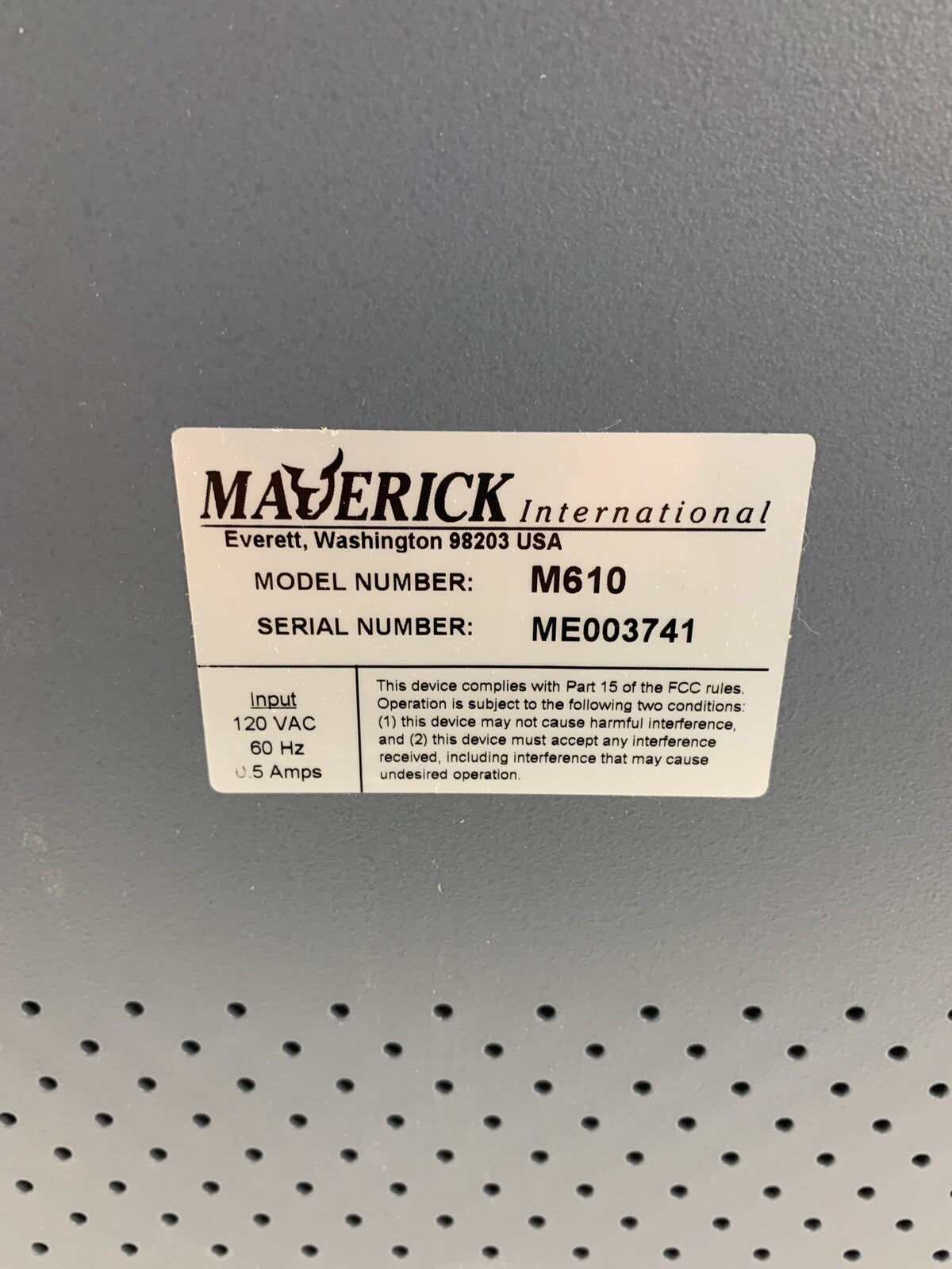 Maverick M-610 Check Encoder Tested Needs Ribbon