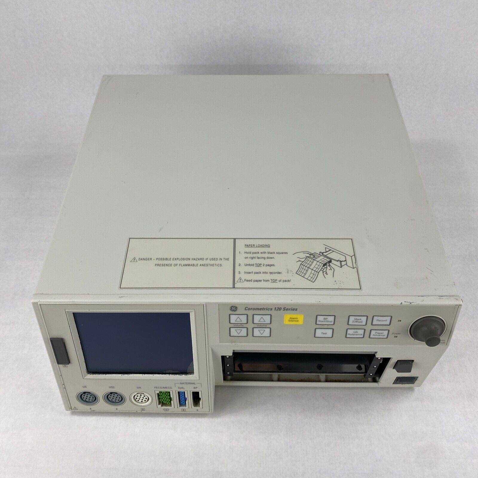 GE 0129 Corometrics 120 Series Maternal Fetal Monitor