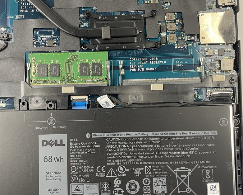 Dell Latitude 5590 15.6" i5-8350U 1.70 GHz 8 GB RAM No SSD/OS/AC