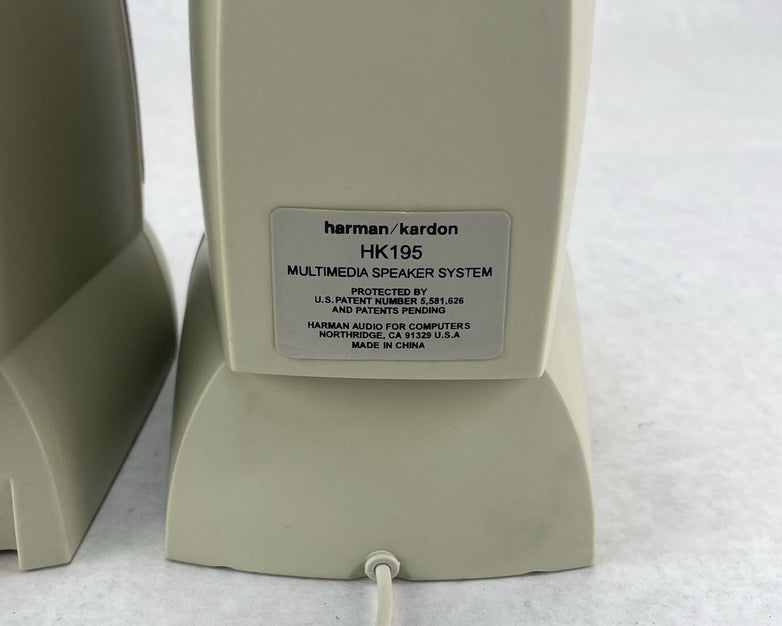 Harman Kardon HK195 Computer Speakers - Tested No Power Cord