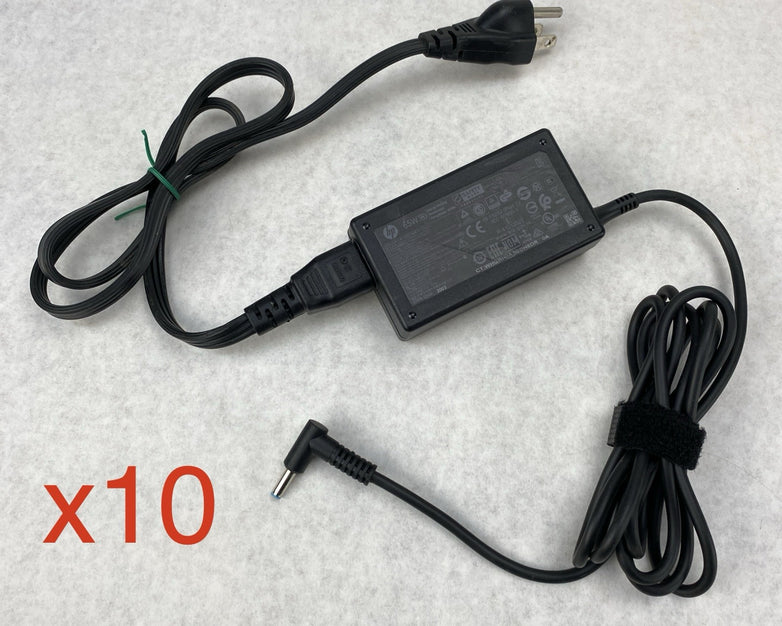 HP TPN-CA16 65W 19.5V 3.33A Blue Tip Barrel Laptop AC Adapter (Lot of 10)