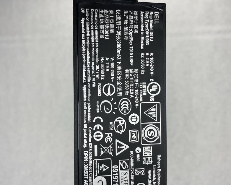 Dell OptiPlex 7010 USFF Intel Core i5-3475s 2.90GHz 4GB RAM DVDRW No HDD OS