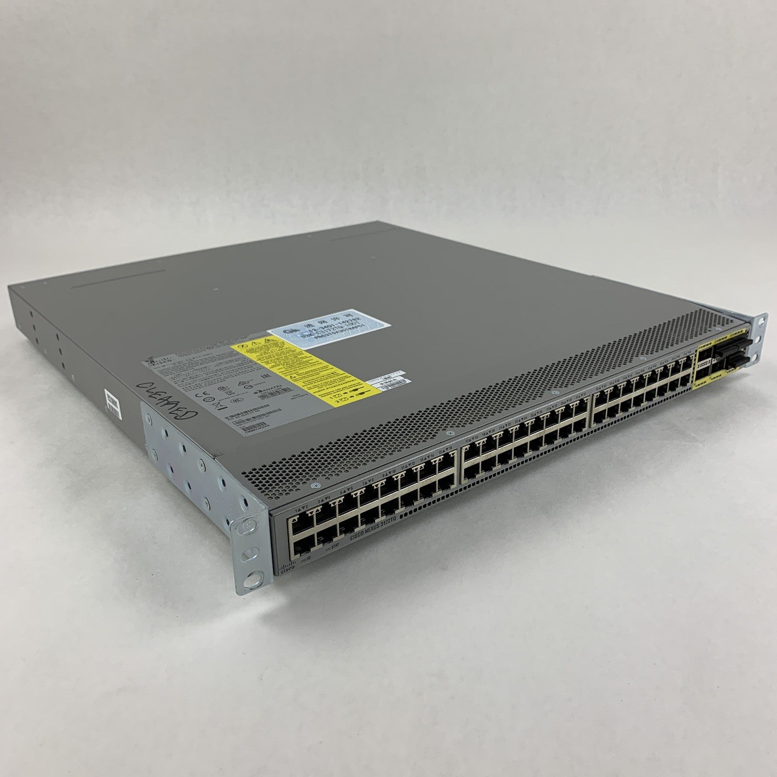 Cisco N3K-C3172TQ-10GT 48-Port 10GbEv 6x 40GbE Switch 2x Power Sup Tested Reset