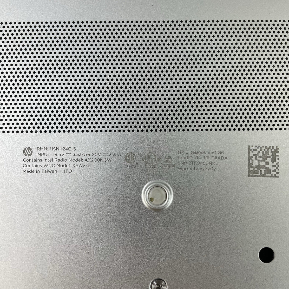 HP EliteBook 850 G6 15.6" i5-8365U 1.60 GHz 16 GB RAM No SSD/OS/AC - Hinge14