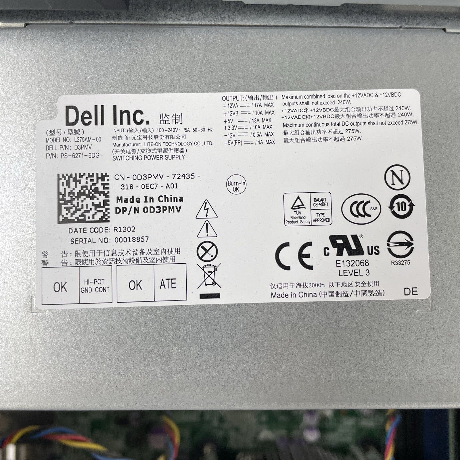 Dell Optiplex 7010 MT i5-3470 3.20 GHz 4 GB RAM No HDD/OS11