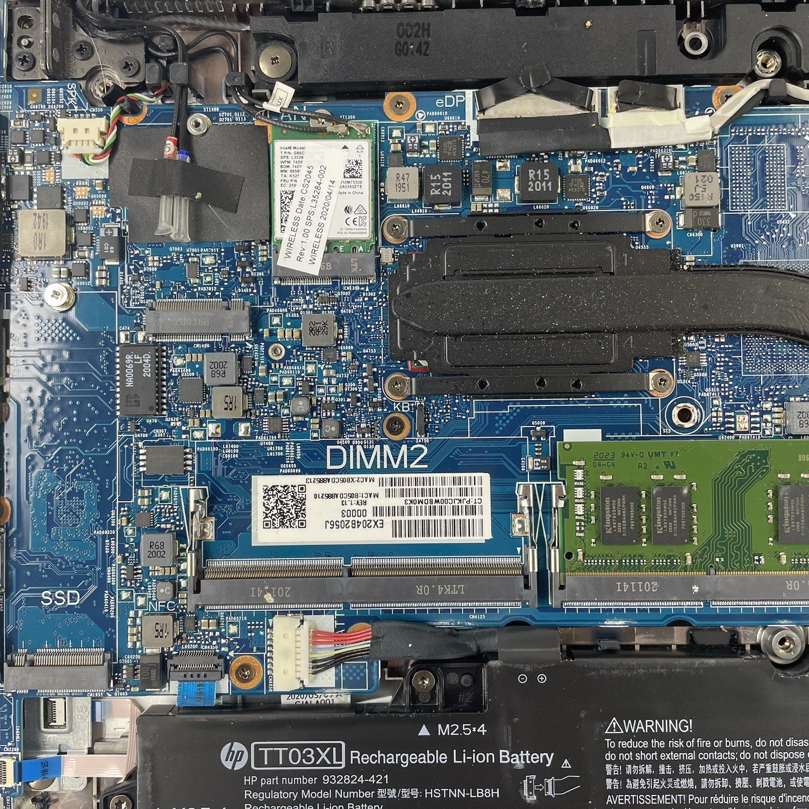 HP EliteBook 850 G6 15.6" i5-8365U 1.60 GHz 8 GB RAM No SSD/OS/AC - Melted Keys18