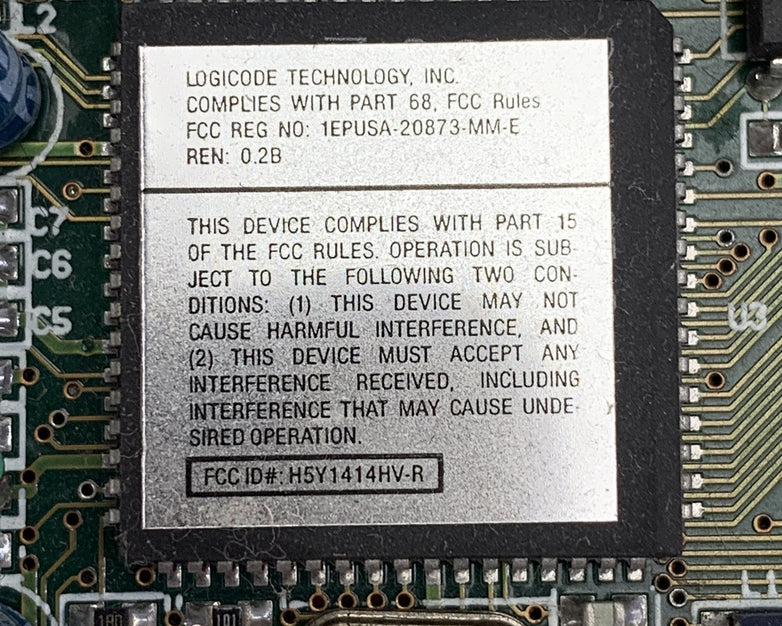 Logicode Technology Inc Data/Fax/Modem Card 1414HV-R