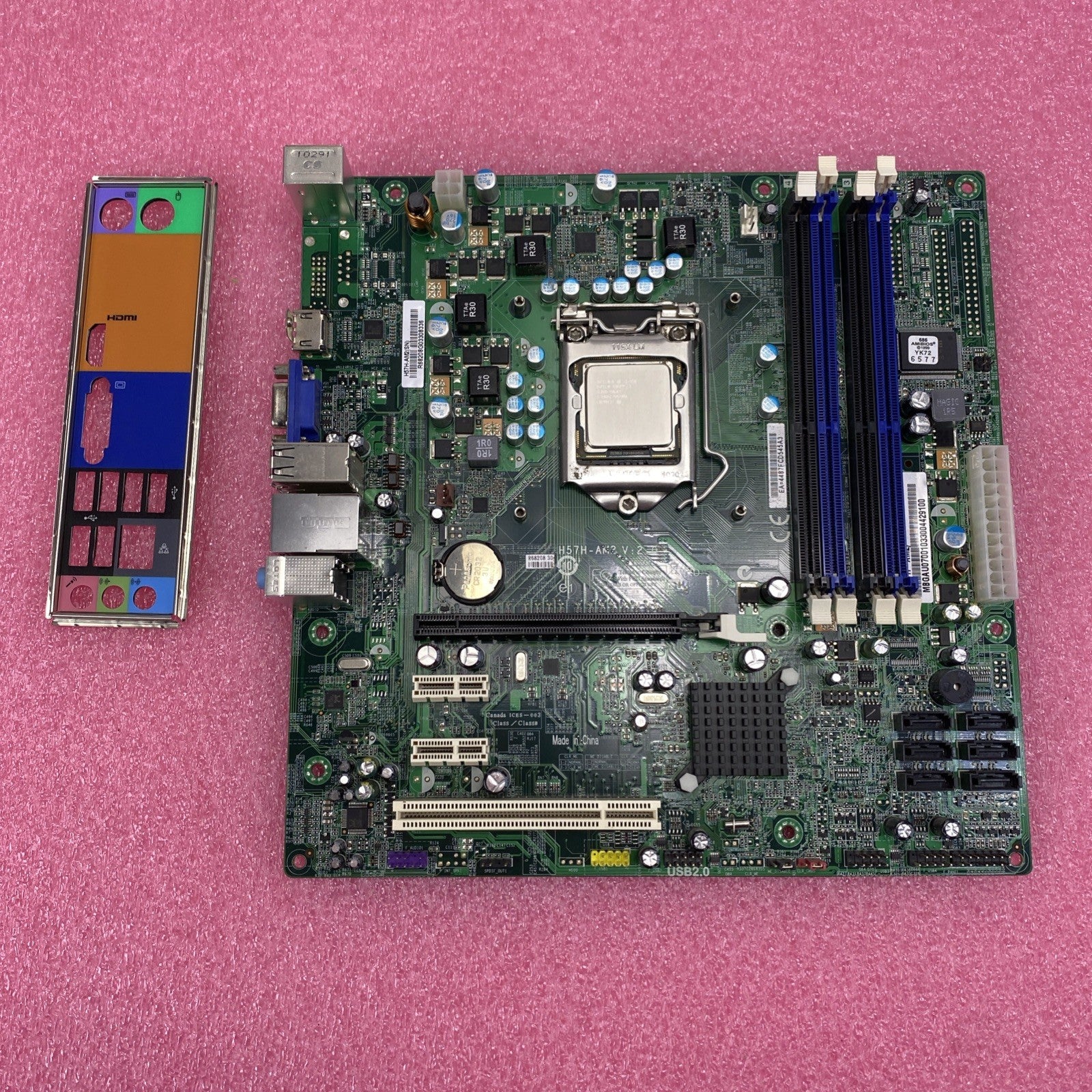 Gateway DX4840 Motherboard Intel Core i3-550 2.0GHz No RAM w/ Shield