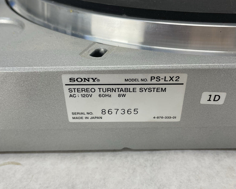Sony PS-LX295 Turntable Vinyl Record Player For Parts or Repair