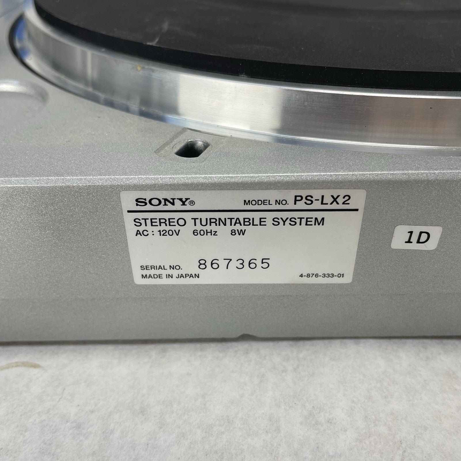 Sony PS-LX295 Turntable Vinyl Record Player For Parts or Repair