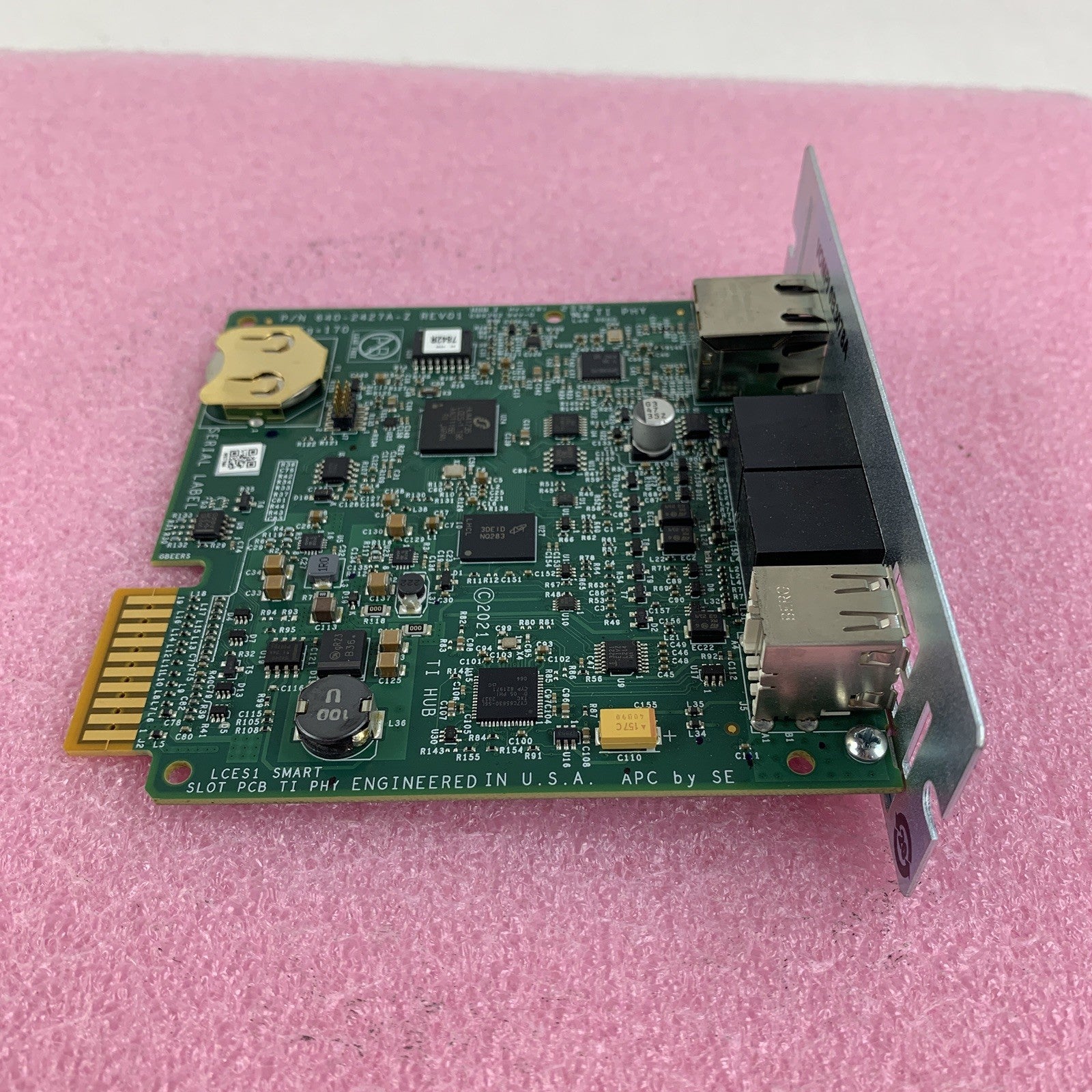 APC AP9641 UPS Network Management Card 3 with 2 USB ports Tested Reset