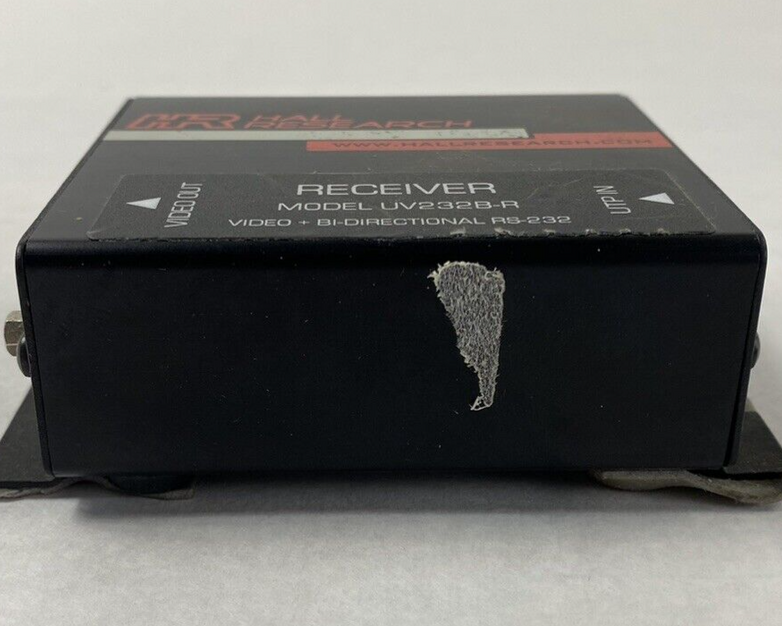 Hall Research Receiver UV232B-R Video + Bi-Directional RS-232 Untested