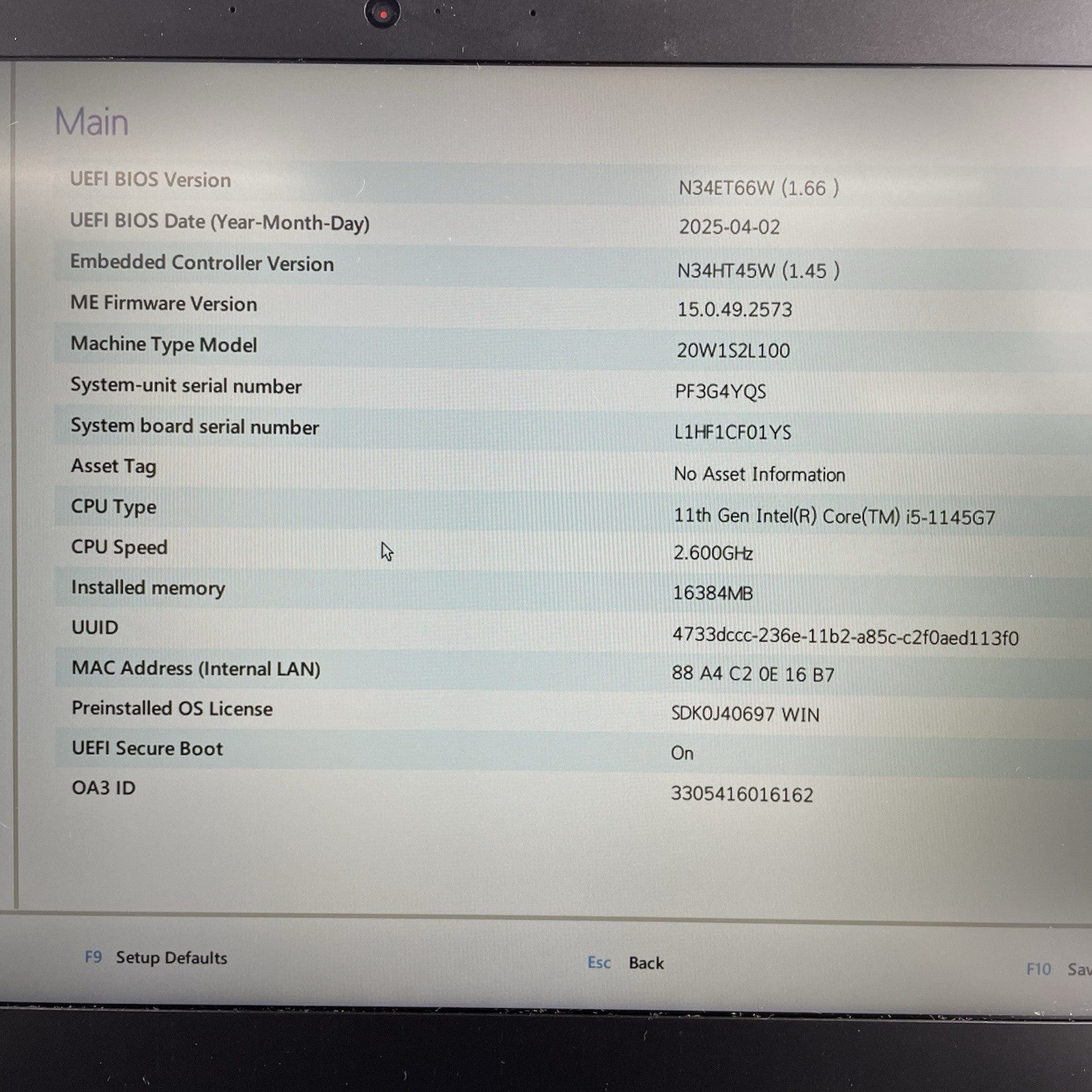 Lenovo ThinkPad T14 Gen2i 14" i5-1145G7 2.60GHz 16GB RAM No SSD/OS/AC-Bad Bottom2