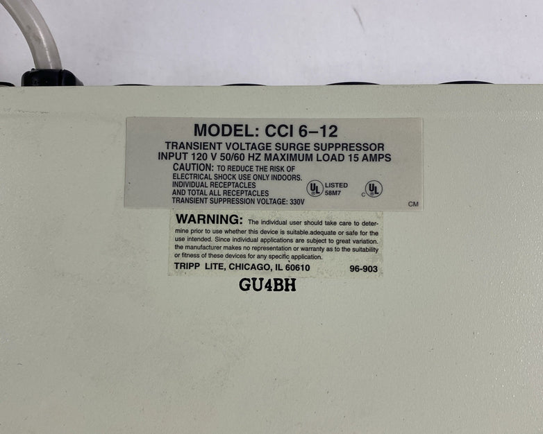 Tripplite CCI 6-12 Transient Voltage Surge Suppressor 120V 15A lot of 2
