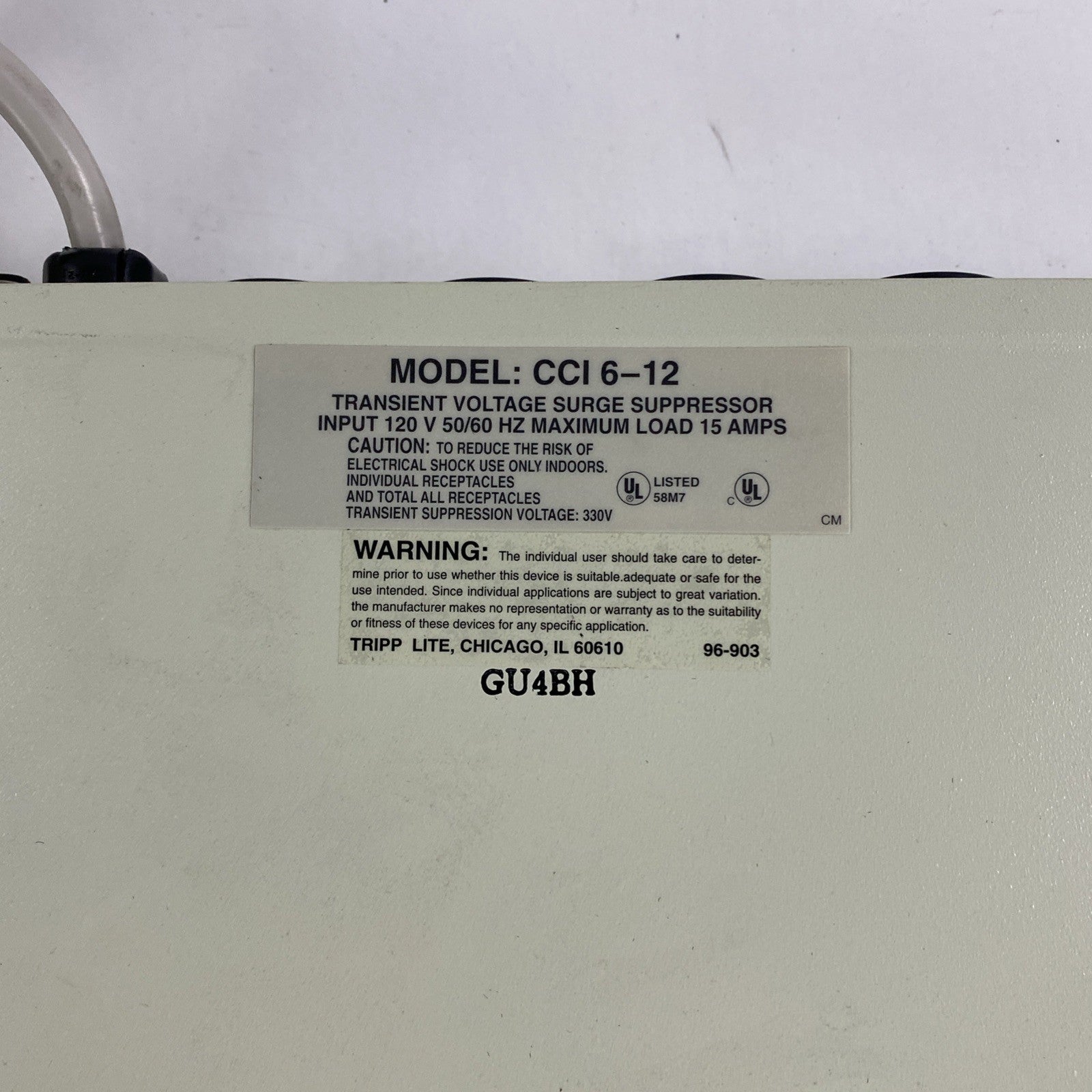 Tripplite CCI 6-12 Transient Voltage Surge Suppressor 120V 15A lot of 210