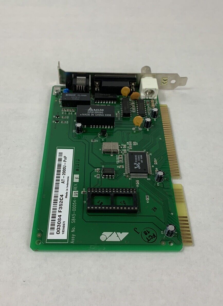 Allied Telesis S8450054-00 REV F Ethernet Card 16 BIT ISA