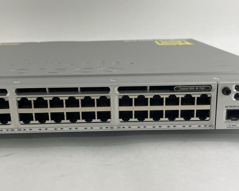 Cisco WS-C3850-48U-S V07 48-Port UPoE Switch  2x 1100W PSU Tested & Reset