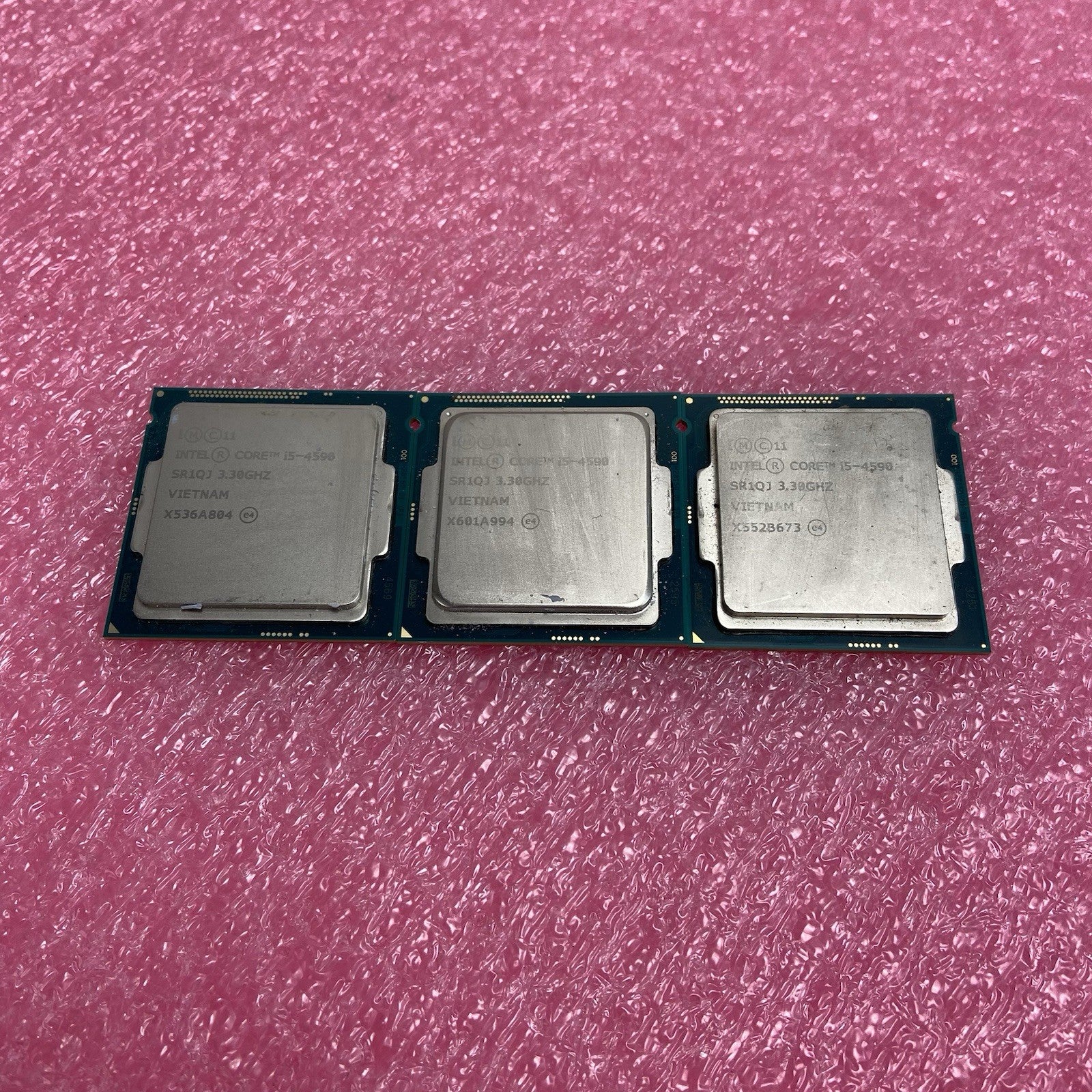 Lot of 3 Intel Core i5-4590 SR1QJ 3.3GHz Desktop CPU1