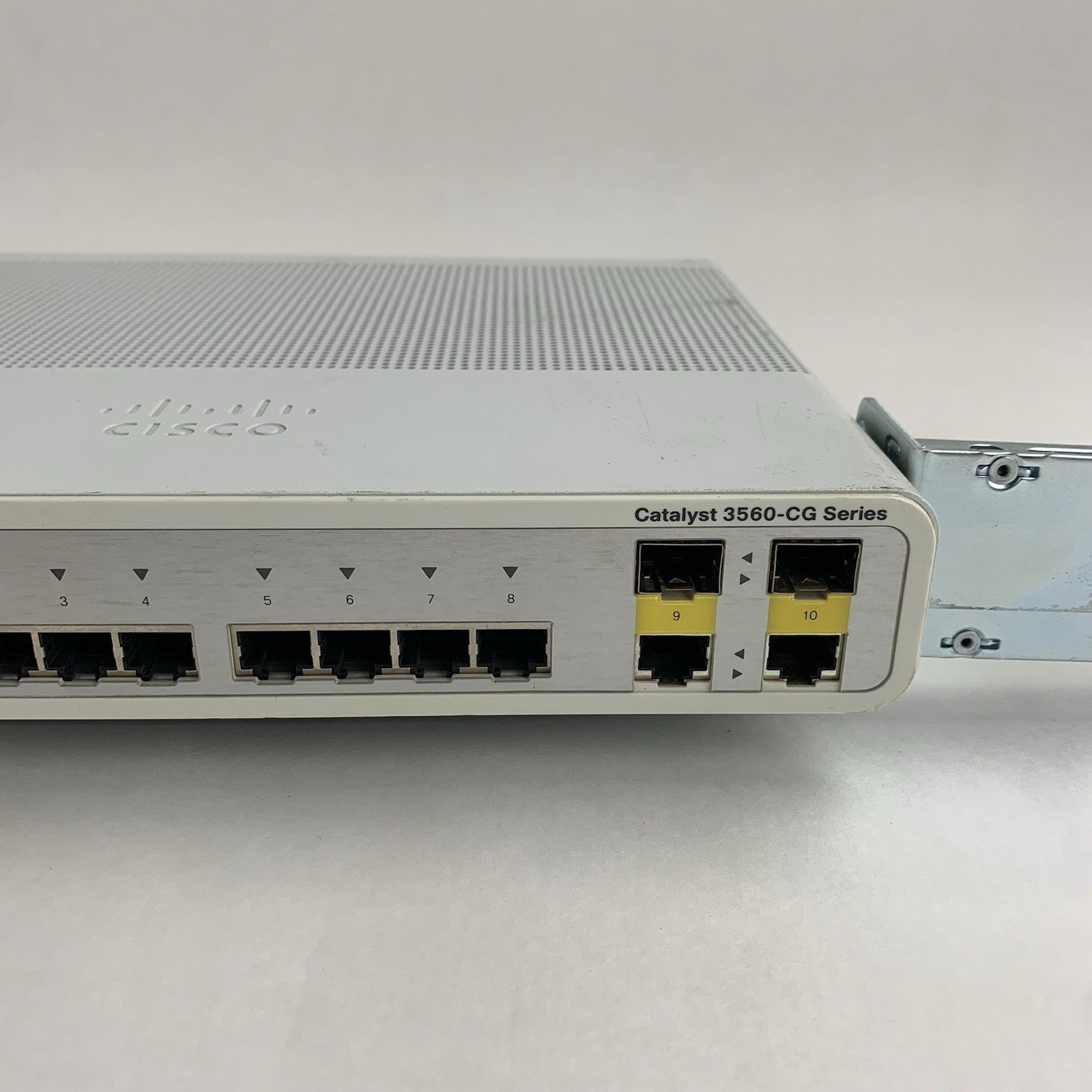Cisco Catalyst 3560 WS-C3560CG-8TC-S Managed Switch 8-Port 1GbE Tested w/ Ears3