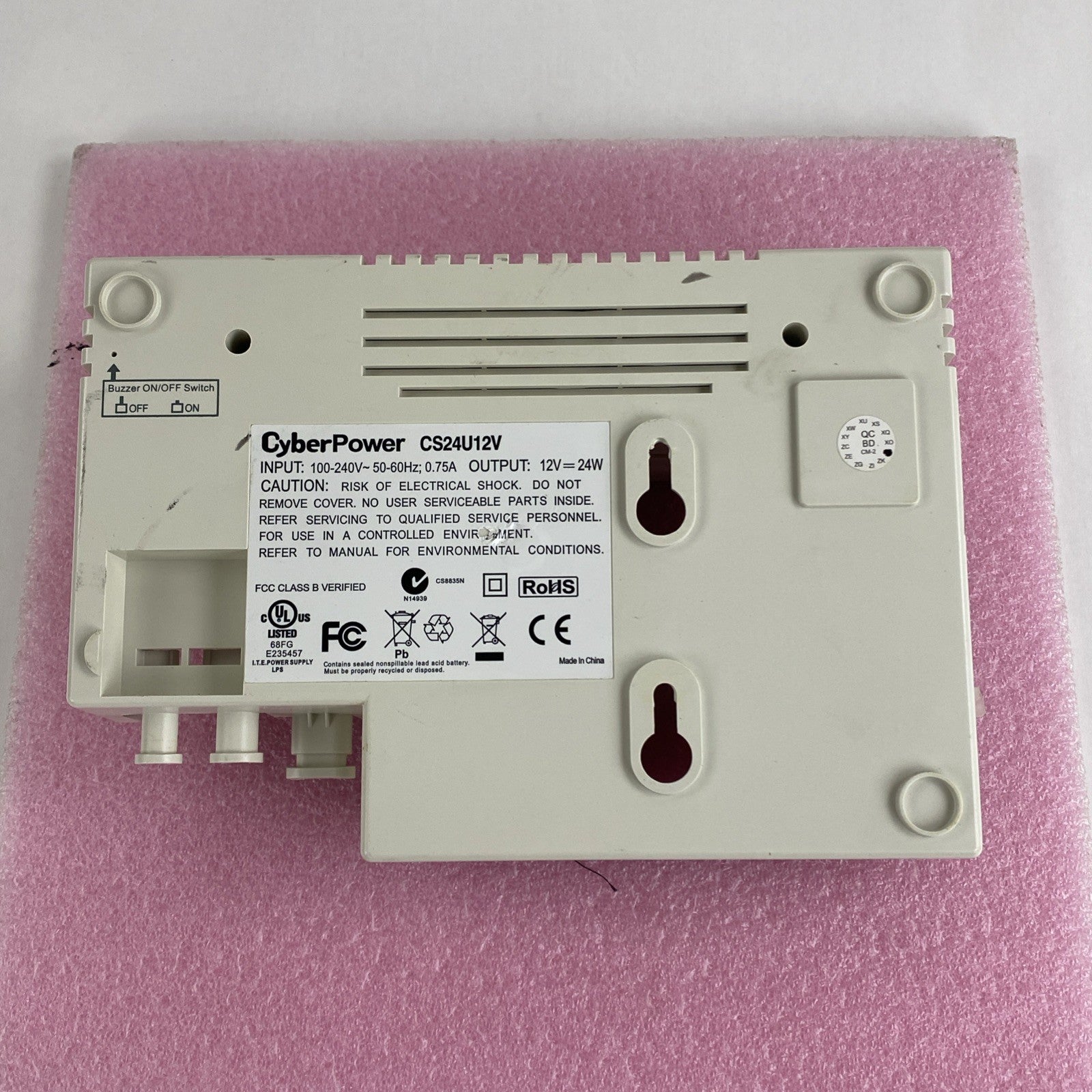 Cyber Power CS24U12V Power Supply Power Tested No Battery No Power Cord9