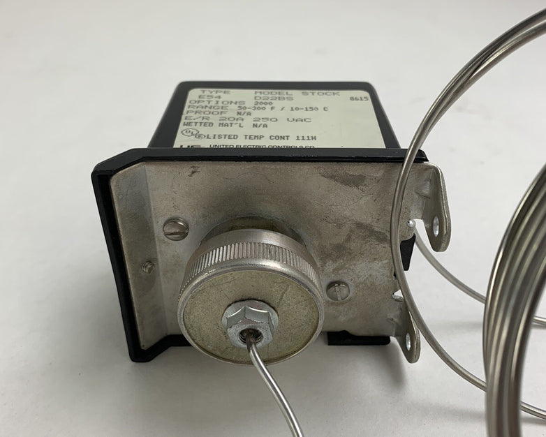 United Electric Temperature Switch, Type E54, Model D22BS, 50-300 Deg F