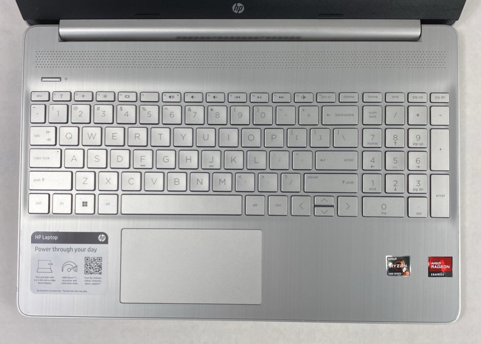 HP Laptop 15-ef2013dx AMD Ryzen 5 5500U 2.1GHz 16GB RAM 15.6" No HDD No OS