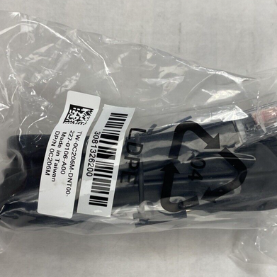 Lot of 5 Dell 0C206M Cat5 RJ-45 To Serial DB-9 Female Switch Console Cable