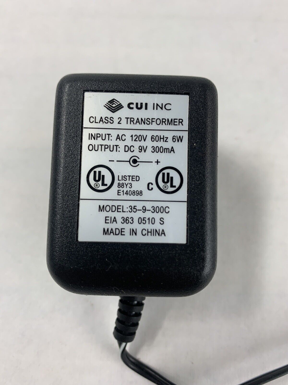 Lot of 6 CUI 35-9-300C AC Adapter Class 2 Transformer Power Charger