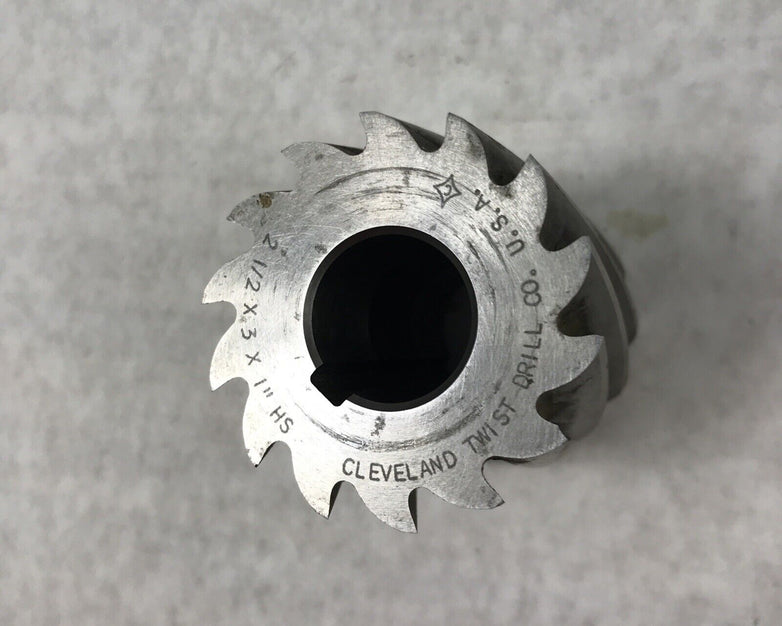 Cleveland Twist Drill Co U.S.A. 2 1/2 x 3 x 1" High Speed Steel End Mill Plainer