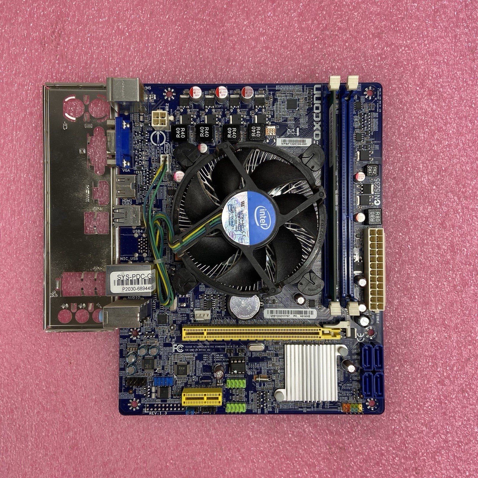 Foxconn H61MXE Motherboard Intel Pentium G2030 3GHz 4GB RAM w/IO Shield5