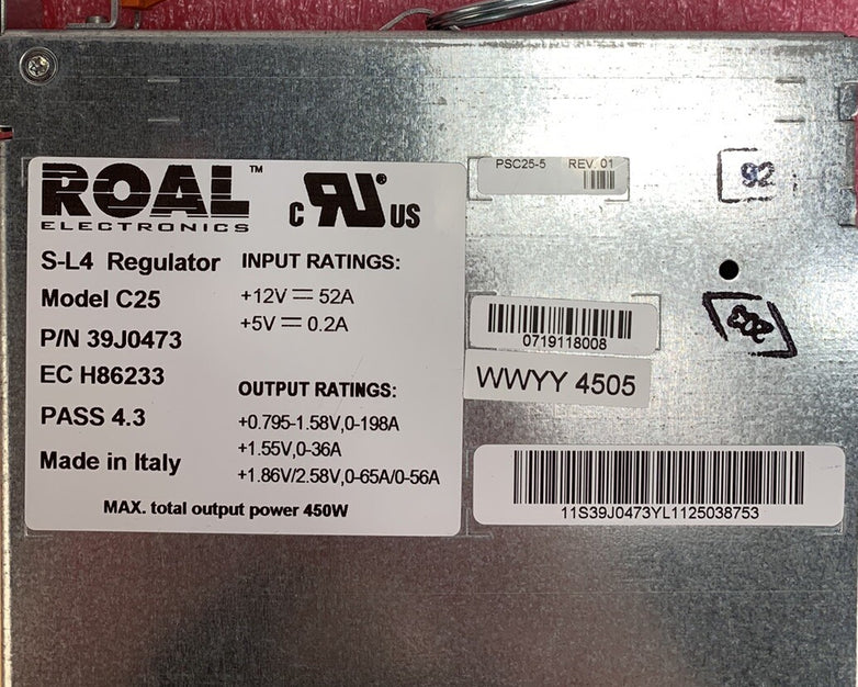 IBM Roal Electronics C25 S-L4 Regulator