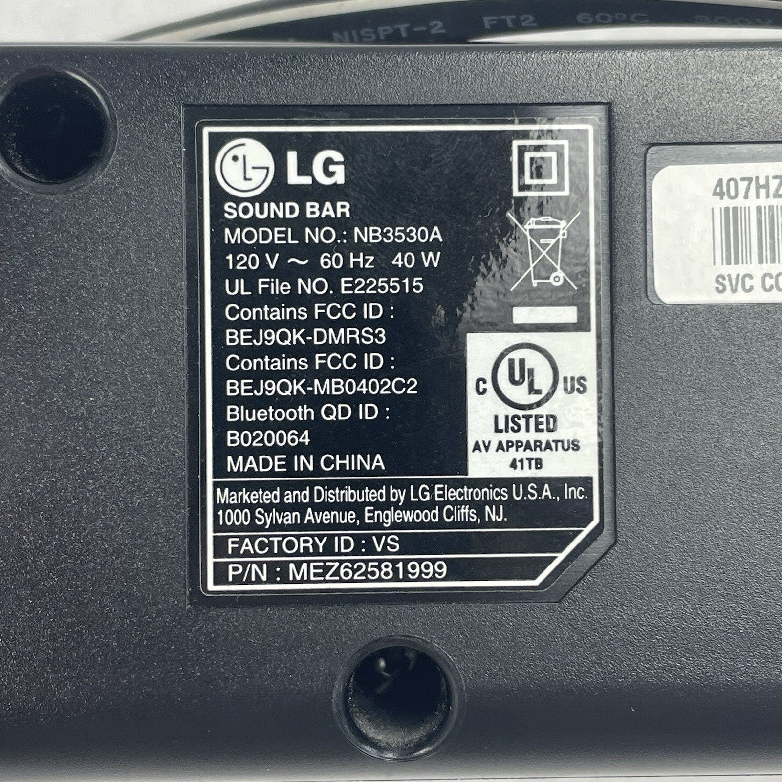 LG  NB3532A Bluetooth Soundbar