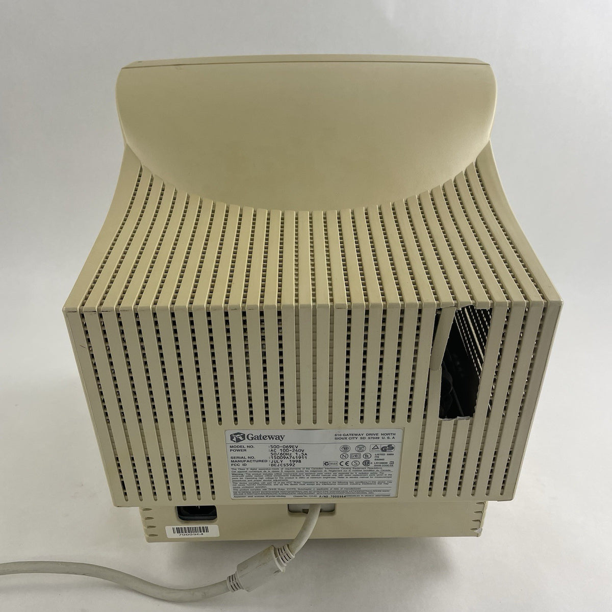 Gateway 14” CRT Computer Monitor EV500-069EV Tested3