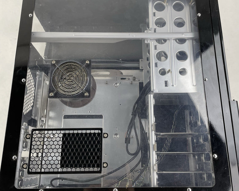 Vintage Ultra Chieftec Dragon Clone ATX Tower Computer Case Gloss Black Window