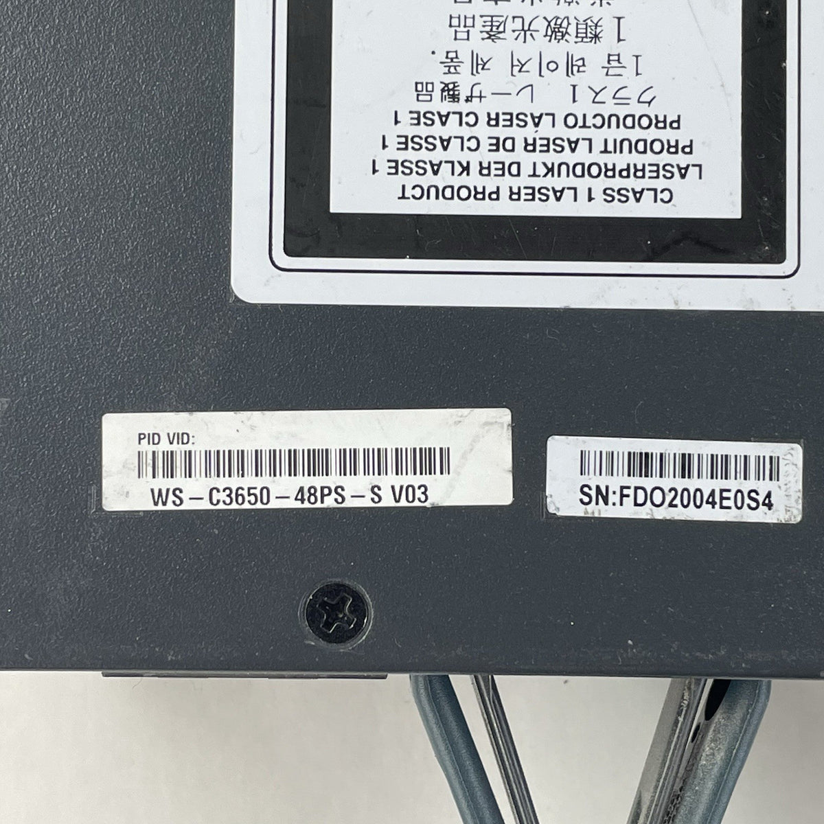 Cisco WS-C3650-48PS-S  V03 48 Port Tested Reset 1X PSU8