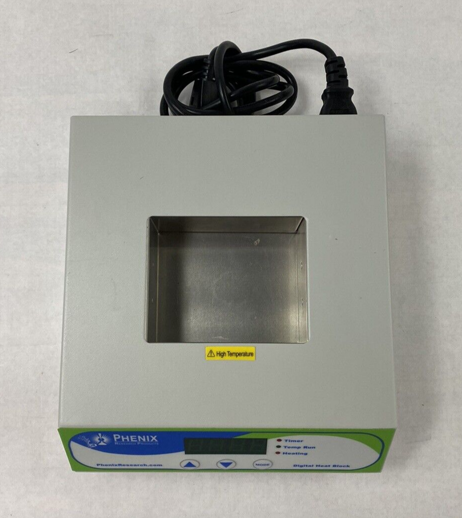 Phenix Research Model BSH1001 Digital Heat Block Dry Bath Power Tested