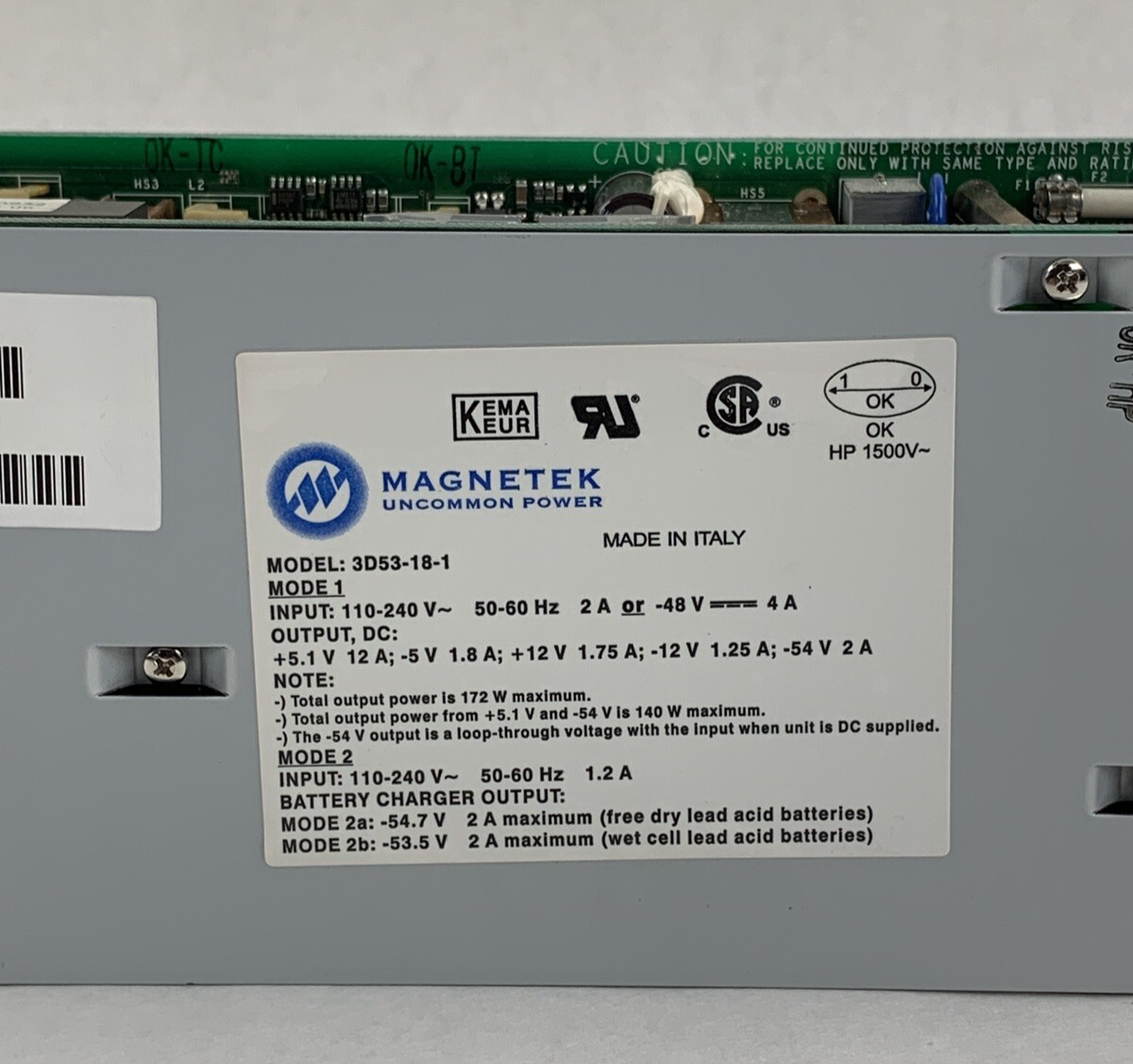 Magnetek 3D53-18-1 110-240V 50-60Hz Power Supply 3D53.18.105 Untested