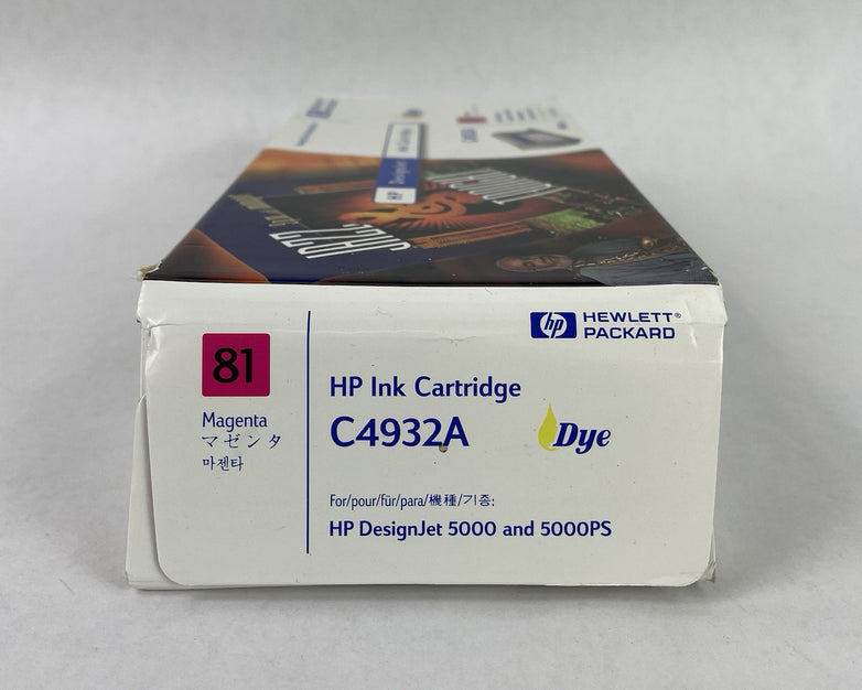 HP 81 Magenta Ink Cartridge C4932A 680ml for DesignJet 5000 5500 13DEC01