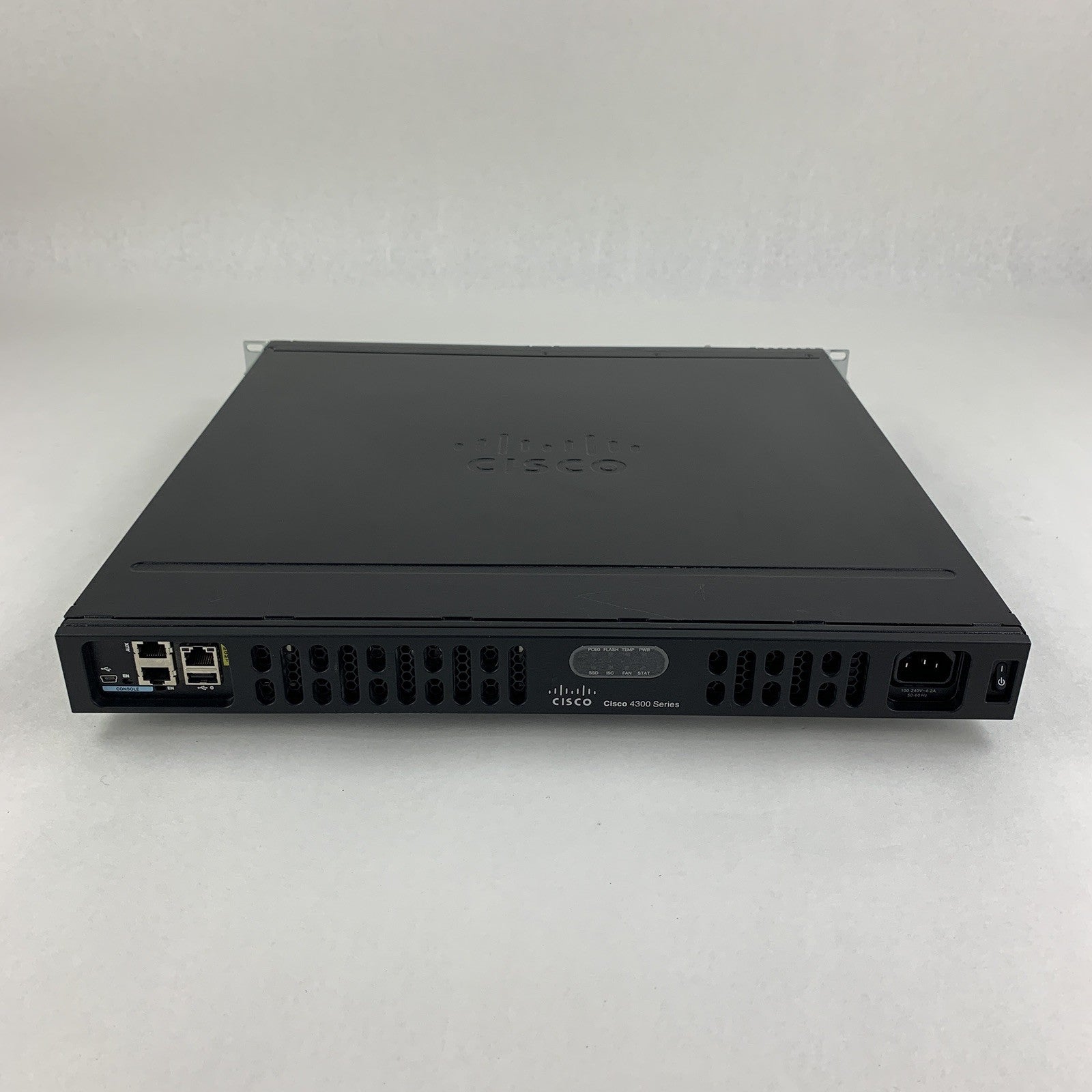 Cisco ISR4331/K9 Router Tested Reset W/ IPBase SecurityK9 License Rack Ears