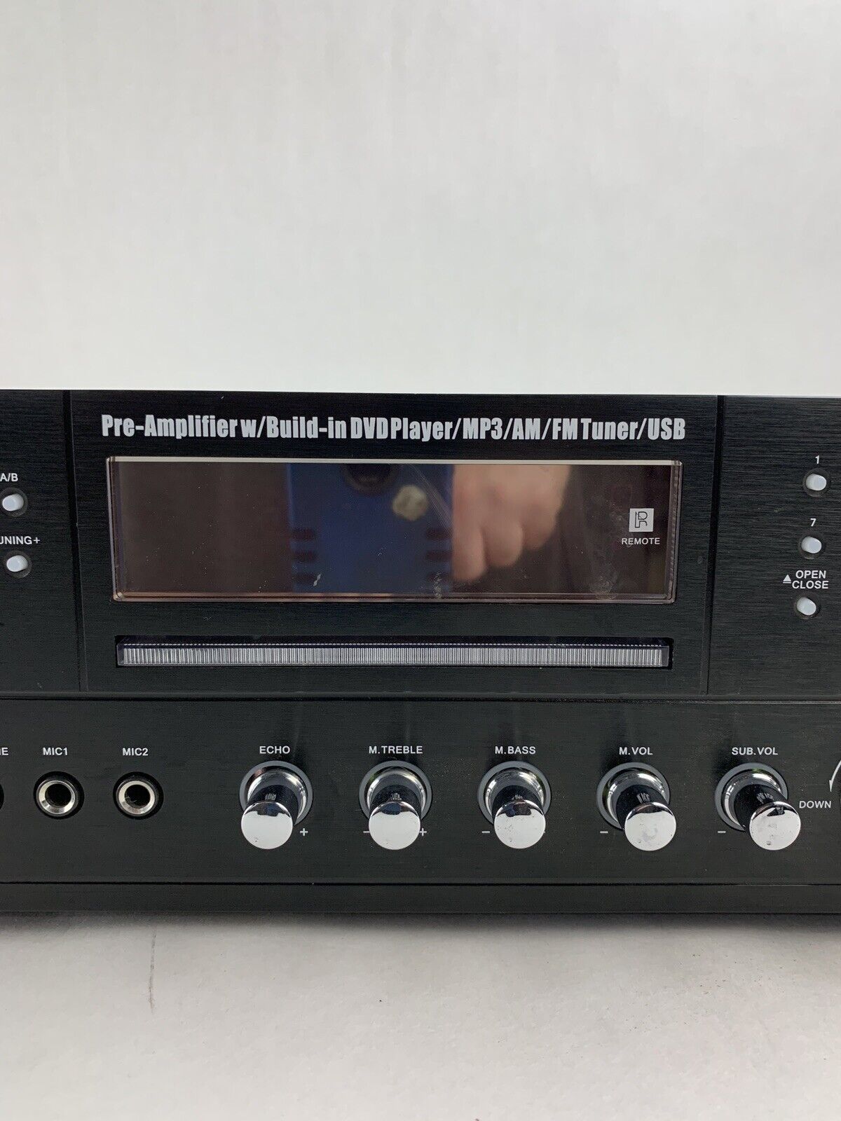 Pyle PD1000A Home and Office AMP Receiver Stereo Tested No Remote